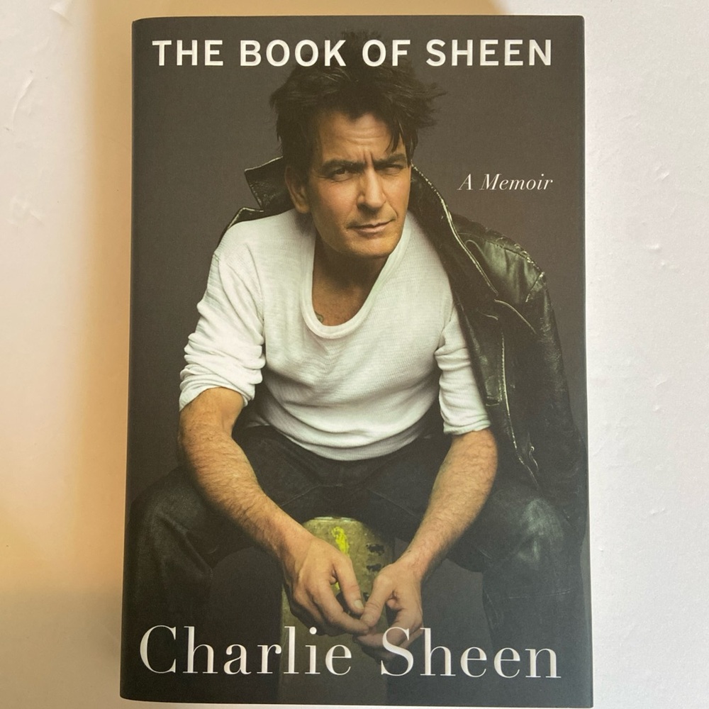 "The Book of Sheen" Hardcover Memoir - Black & White Cover